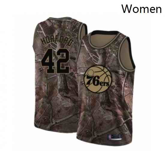 Womens Philadelphia 76ers 42 Al Horford Swingman Camo Realtree Collection Basketball Jersey